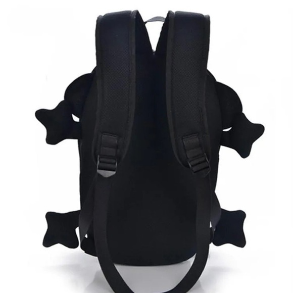 🌺 DRAGON BACKPACK BAG MID BLACK DINO DINOSAUR RAVE FUN TEEN TREND FESTIVAL - Picture 7 of 11